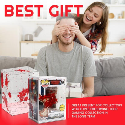 Funko Pop 4 pouces - Sang rouge avec impacts de balles - Protecteur EVORETRO PET 0,40 mm - Lot de 10