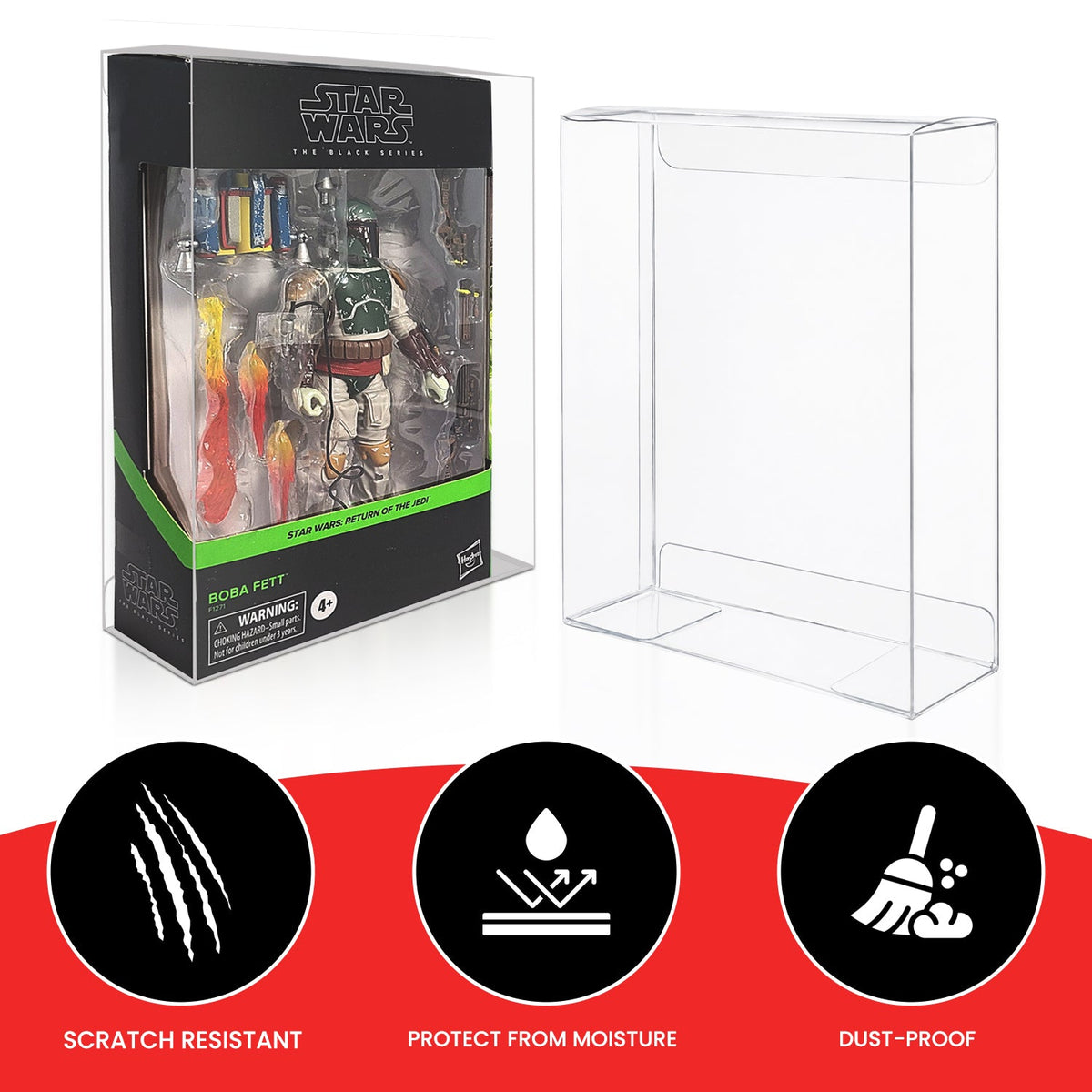 5x EVORETRO Protectors for Star Wars Black Series Action Figures