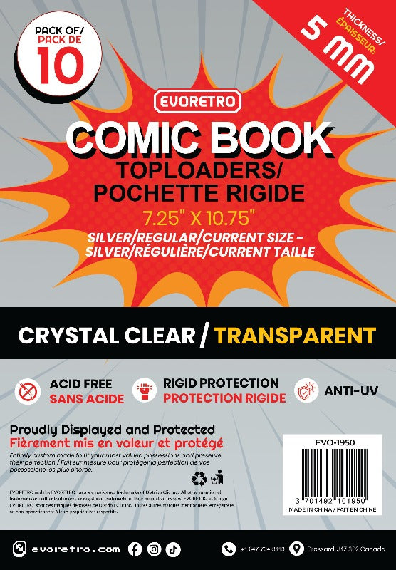 Silver Age Comic Book Top Loader Toploader 5MM