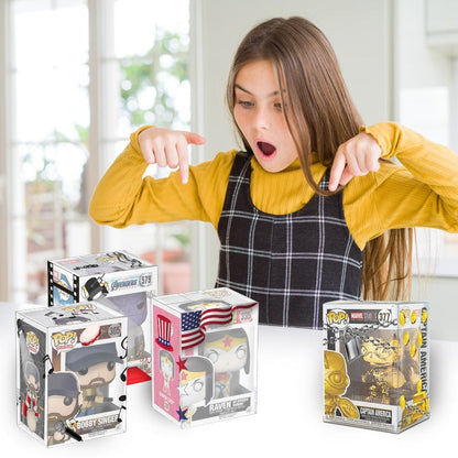 EVORETRO Mixed Printed Protectors for 4 Inches Funko Pop - 0.40mm Thick