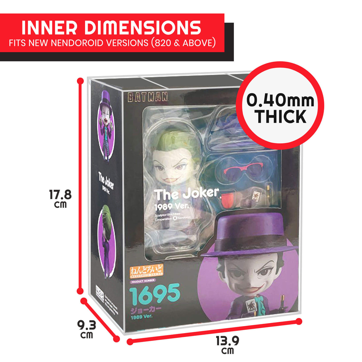 Étui de protection EVORETRO pour figurines Nendoroid, en PET sans acide