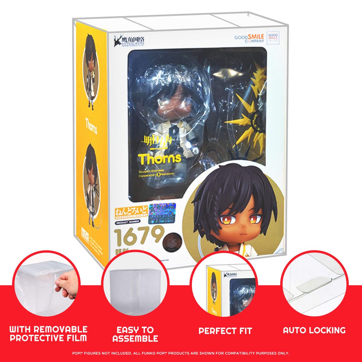 Étui de protection EVORETRO pour figurines Nendoroid, en PET sans acide