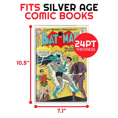 Plaques de renfort pour bandes dessinées Silver Age - Épaisseur 24PT