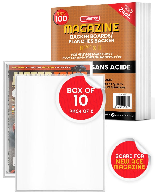 New Age Magazines Comic Backer Boards - Dos de protection 24PT