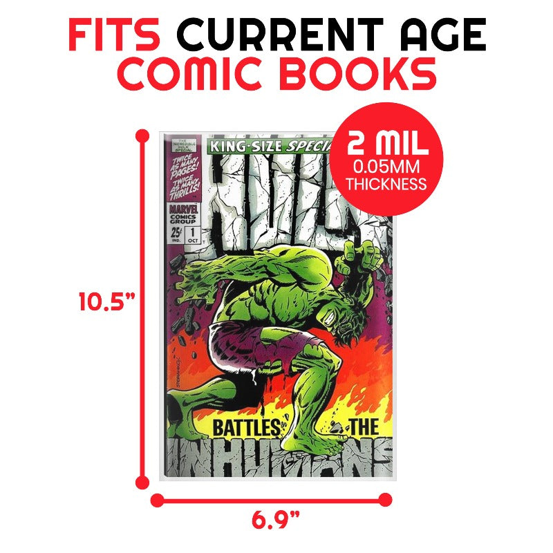 Current Age Resealable Comic Bags Fits Size -2MIL