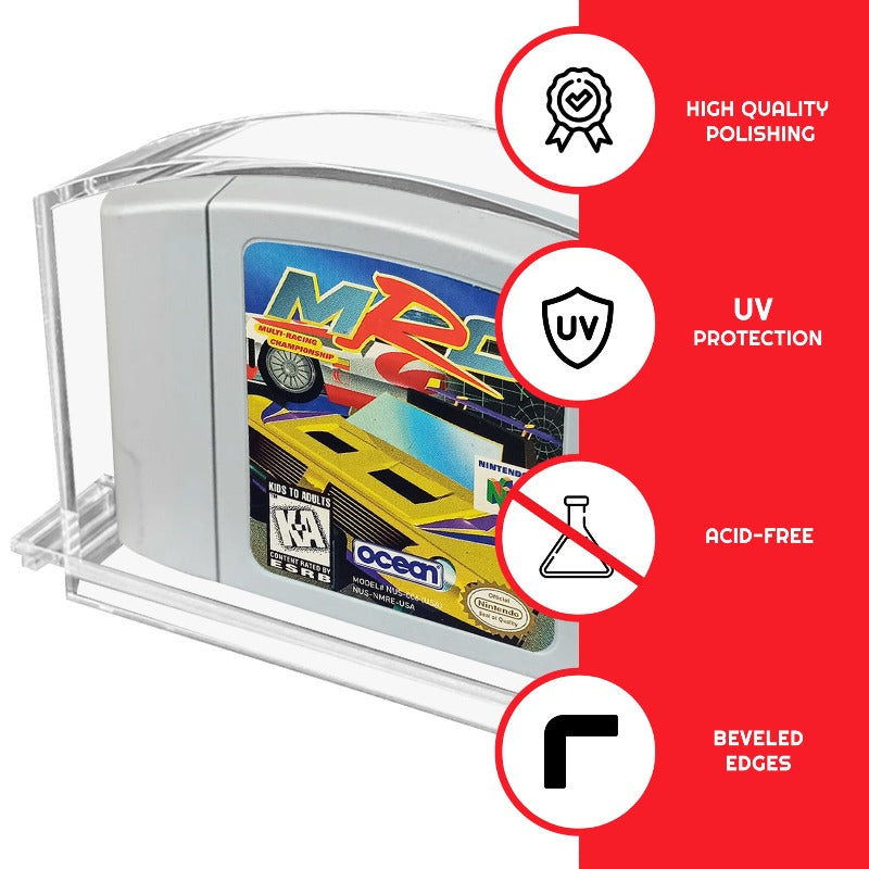Acrylic Case for N64 Nintendo 64 Cartridge pack of 2