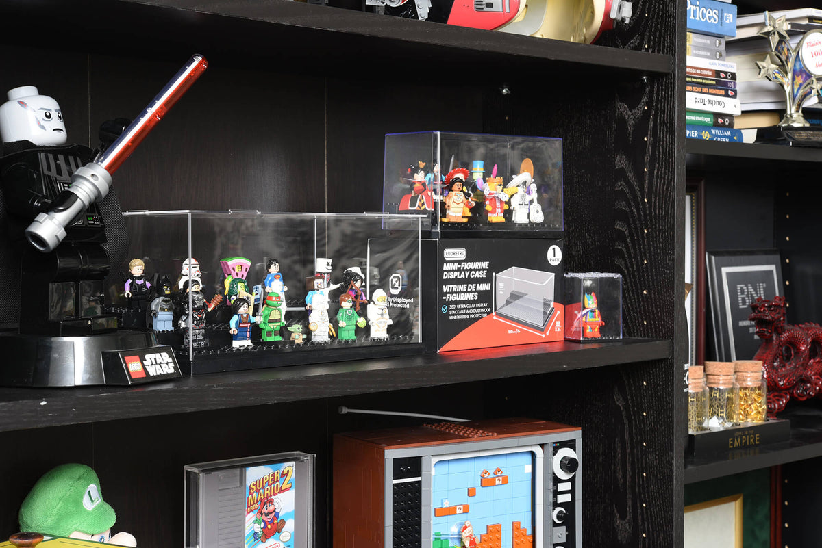 Boîte de présentation EVORETRO pour mini-figurines Lego