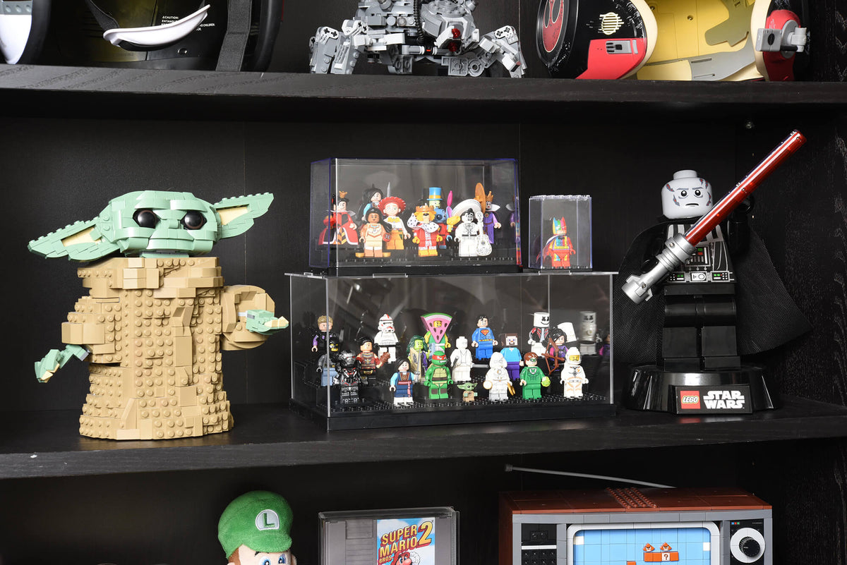 Boîte de présentation EVORETRO pour mini-figurines Lego