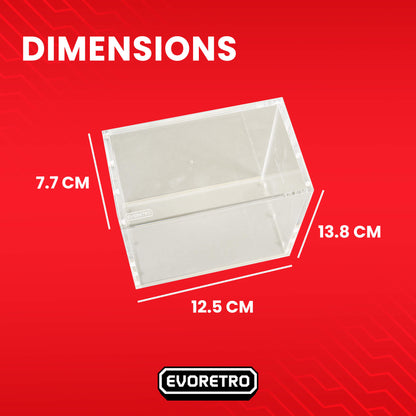 EVORETRO Acrylic Case for Pokemon Booster Box with Magnetic Lid Pack of 1