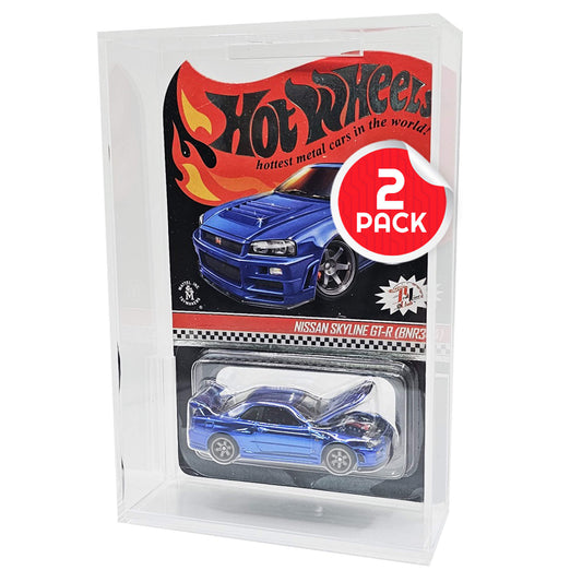 EVORETRO Acrylic Hot Wheels Mainline Protectors - 2 Pack