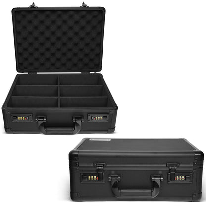 EVORETRO Toploader Card Storage Box for 140 Magnetic Case & 600 Toploader Combination Lock