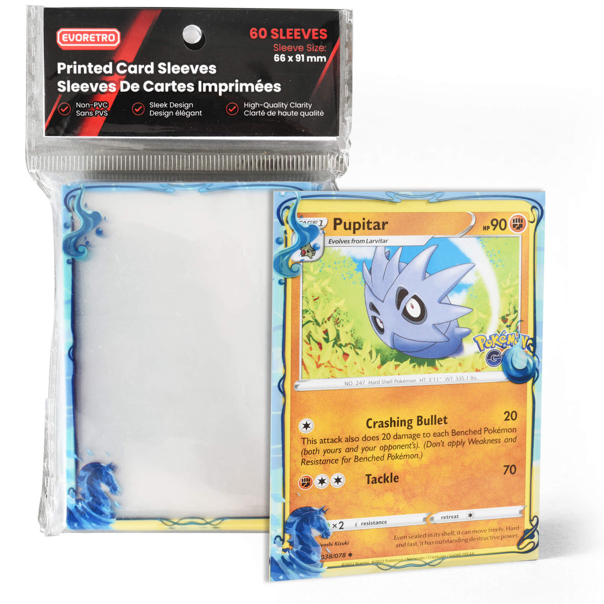 EVORETRO Printed TCG Card Sleeves – Themed Designs for Pokémon, MTG & More