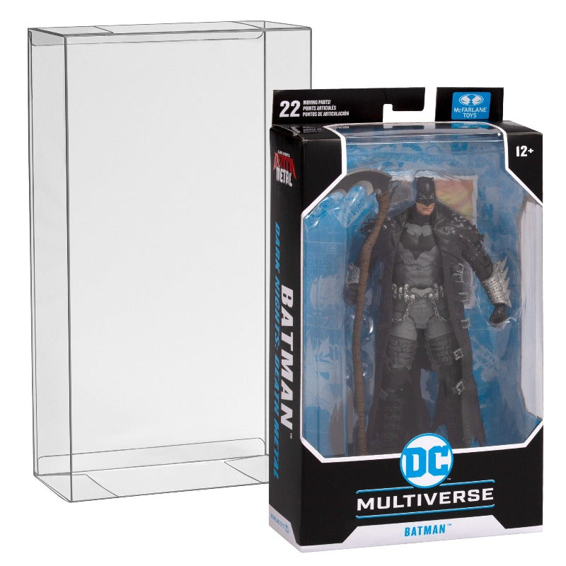 DC Multiverse McFarlane Regular (Batman Beyond - Boîte Noire) & Mirrorverse (Boîte) EVORETRO PET Protecteur 0.40MM - Lot de 10