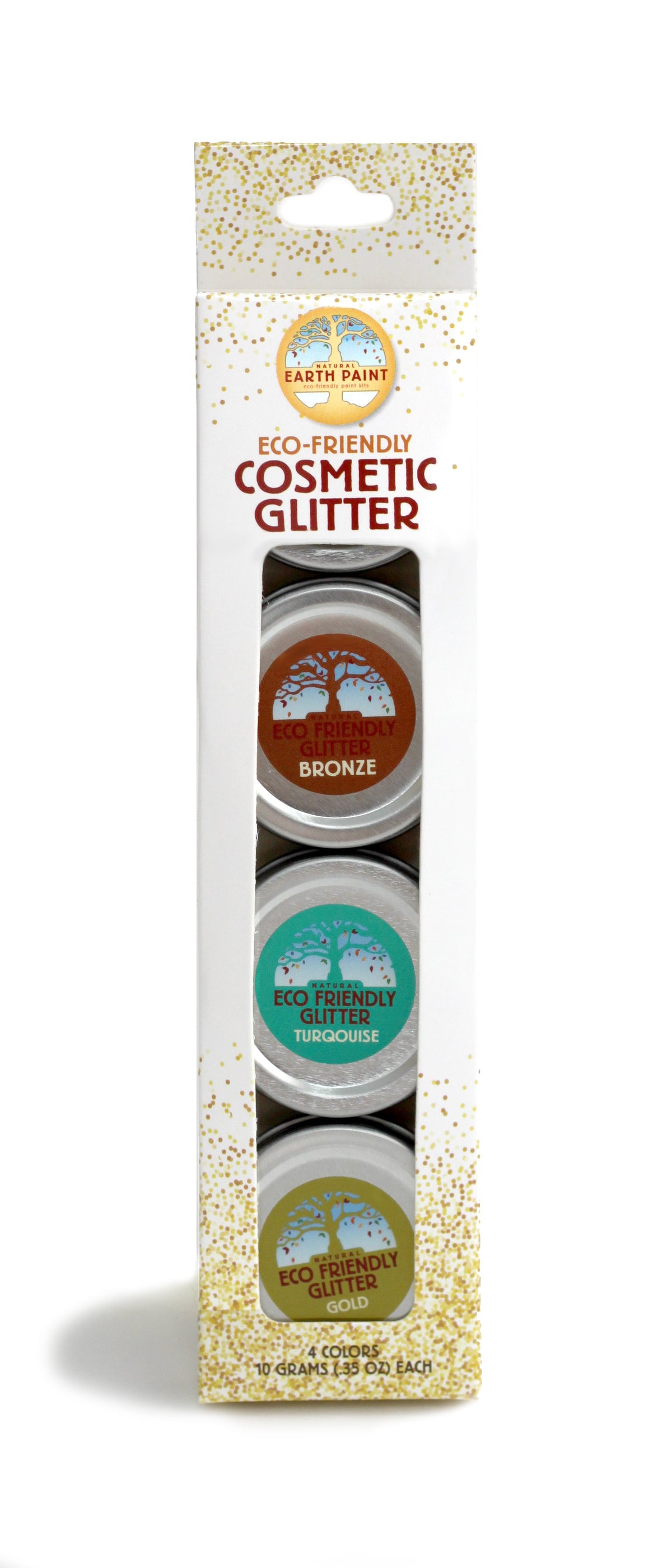 Eco-Friendly Glitter, 4-pack