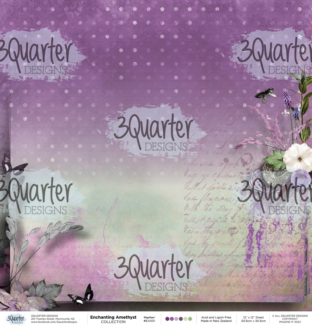 3Quarter Designs - Améthyste Enchantée - Collection de Scrapbooking