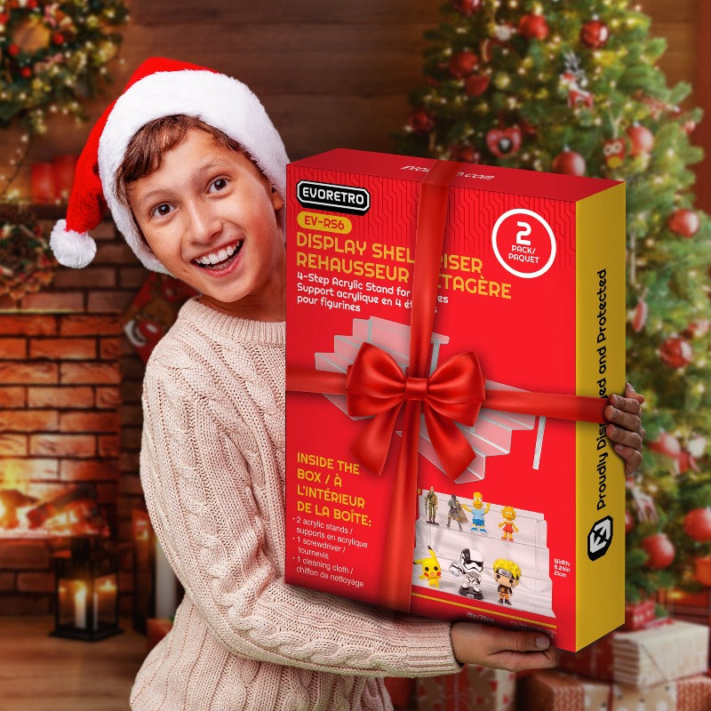 EVORETRO 4-Step Acrylic Display Stand for Action Figures | Riser RS6 Inch (Pack of 2)