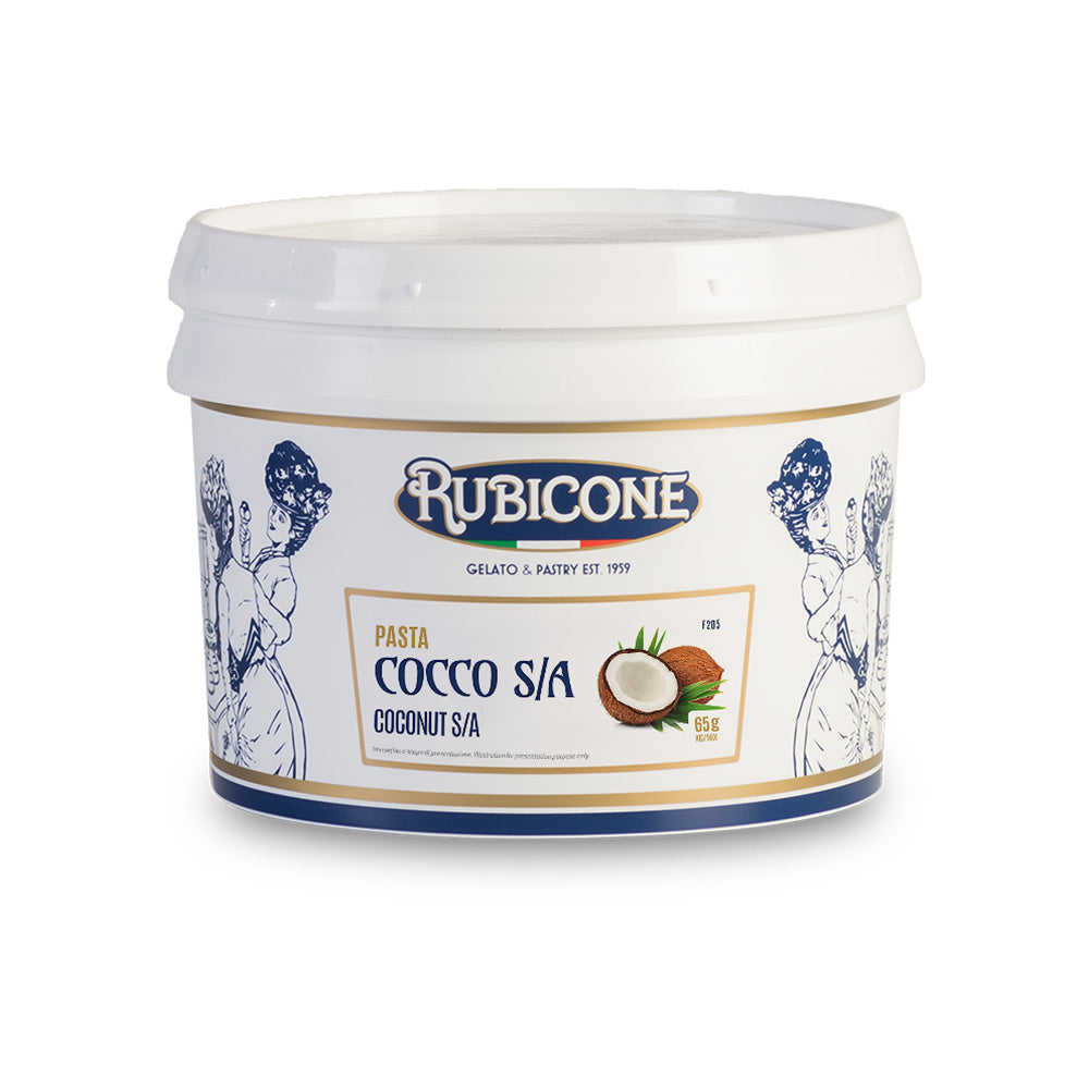 Pâte de noix de coco S/A (sans alcool) - Pâtes pour Gelato - Seau de 3 KG - Rubicone Canada - Livraison gratuite partout au Canada pour les commandes de plus de 199 $ CA