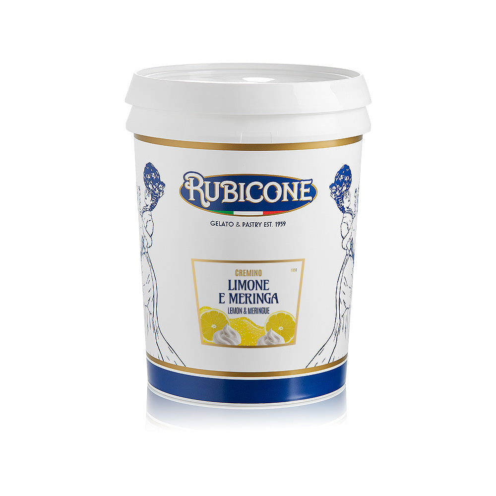 Crème de garniture à tartiner Citron & Meringue - Cremino Citron & Meringue - Seau de 5 KG - Rubicone Canada - Livraison gratuite au Canada pour les commandes de plus de 199 CAD