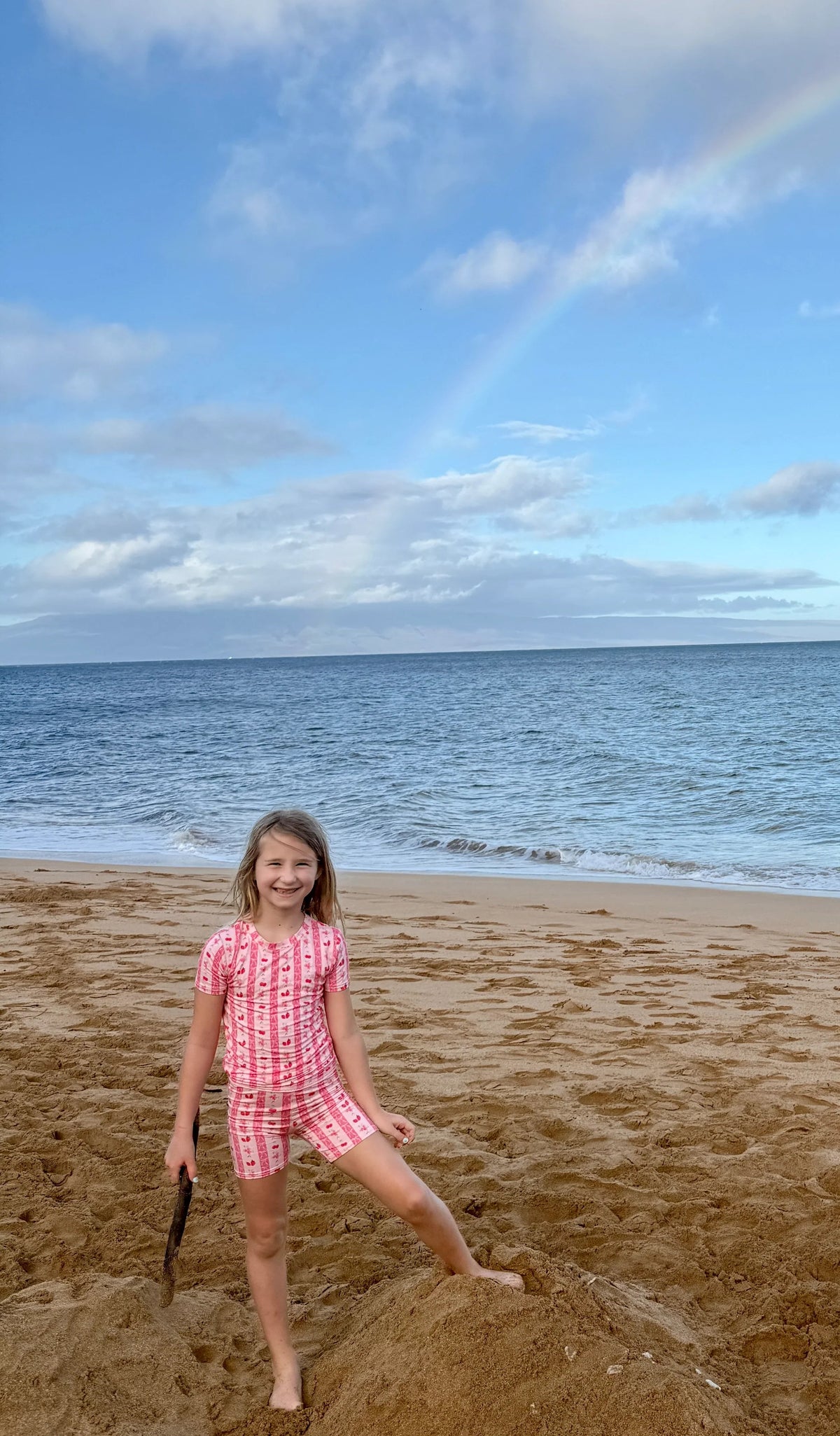 Shorts de pyjama nœuds fraises et cerises pour enfants