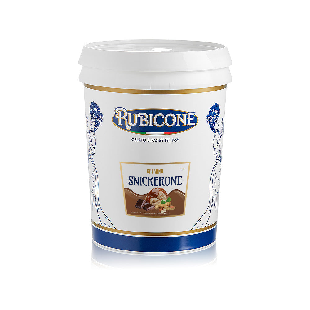 Snickerone Spreadable Filling Cream - Cremino Snickerone - 5 KG Bucket - Rubicone Canada - Ships Free Within Canada on Orders Above CAD $199