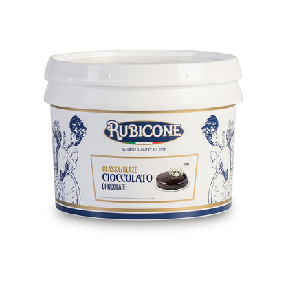 Glaçage Miroir au Chocolat - Glaçage Miroir au Chocolat - Seau de 3 KG - Boulangerie et Pâtisserie - Rubicone Canada - Livraison Gratuite au Canada pour les Commandes Supérieures à 199 $ CA