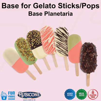 Crème Glacée, Gelato Sur Bâtonnet - Poudre de Base Complète - Base Planétaire - 1,26 Kg - Rubicone Canada - Livraison Gratuite au Canada pour les Commandes Supérieures à 199 CAD