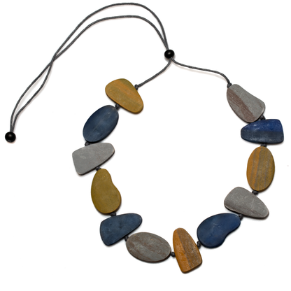 Wooden Pebble Necklace