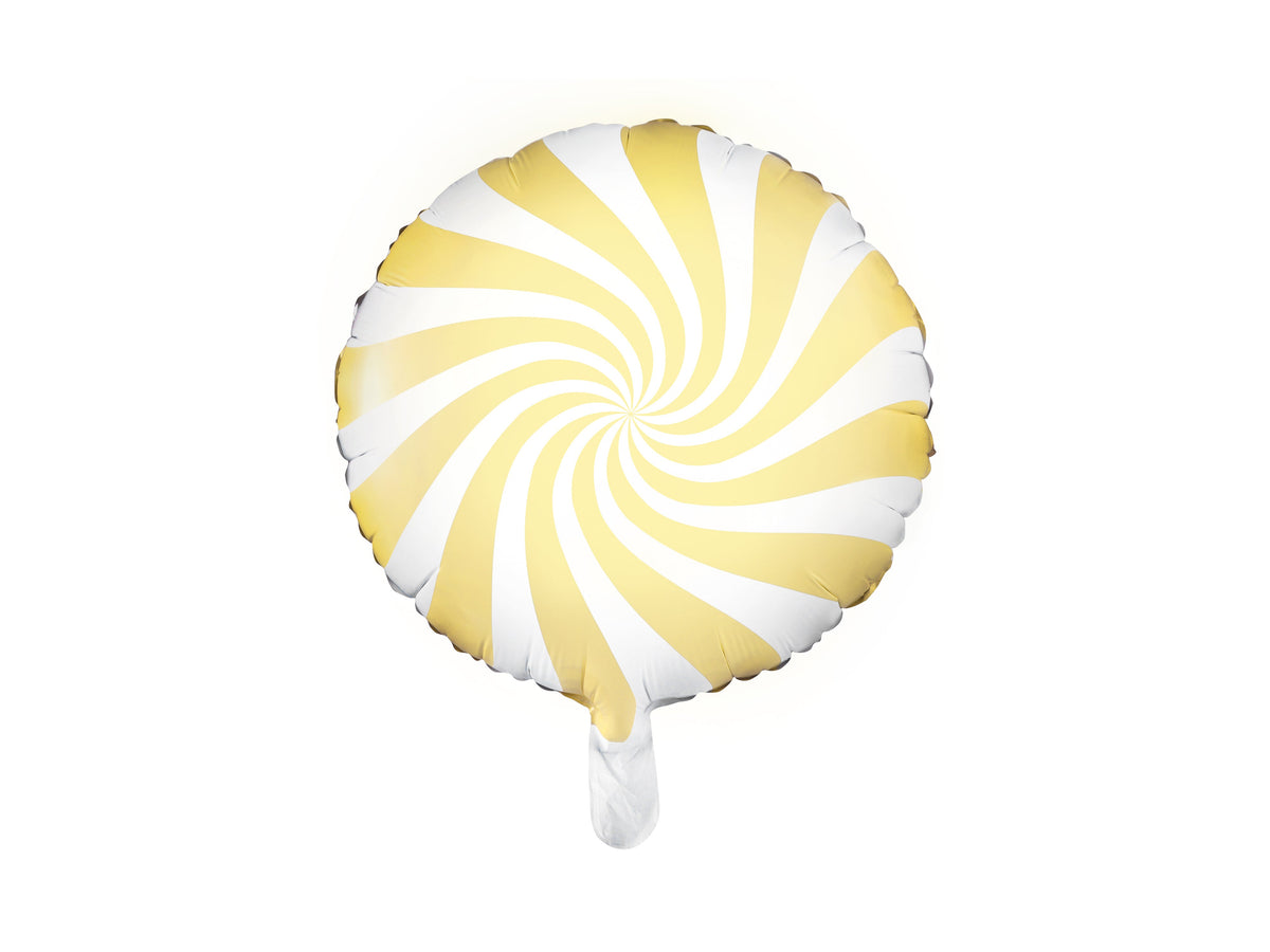 Light Yellow Swirl Candy Balloon