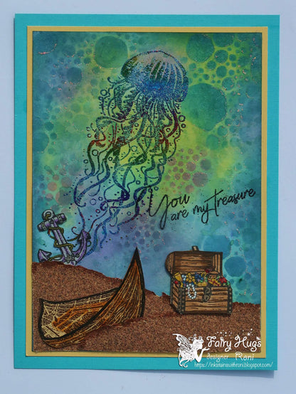 Fairy Hugs Stamps - Barque à rames