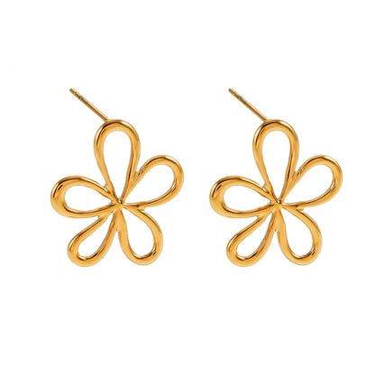 FIORI : Boucles d'oreilles clou florales – L'élégance ludique d'une fleur