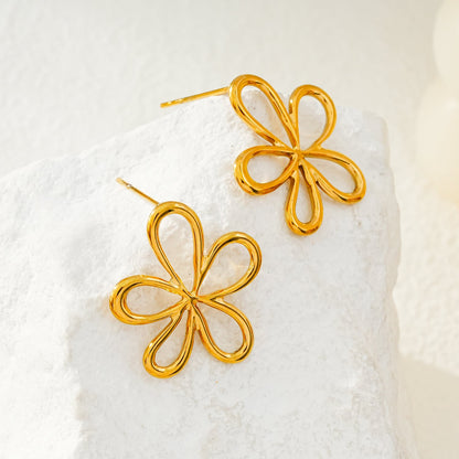 FIORI : Boucles d'oreilles clou florales – L'élégance ludique d'une fleur