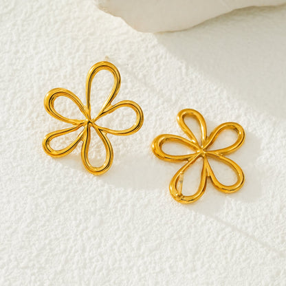 FIORI : Boucles d'oreilles clou florales – L'élégance ludique d'une fleur