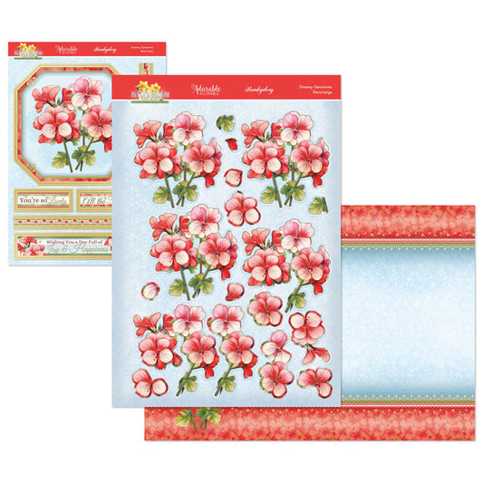 En Pleine Floraison - Kit de Décoration Grand Format Délices Floraux - Géraniums Rêveurs
