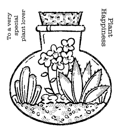 Tampon bois Woodware Clear Singles Terrarium 10 x 10 cm
