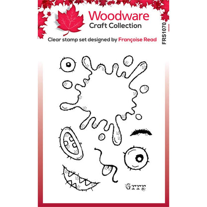 Woodware Clear Singles Lot Monstre Tampon 10,16 cm x 15,24 cm