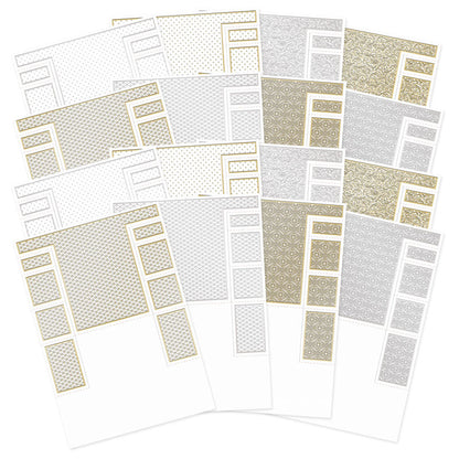 Cartes à motifs métallisés à étapes - Sélection Ink Me!