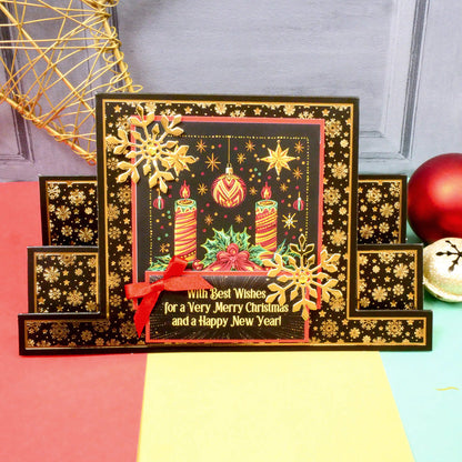 An Embroidered Christmas Square Pocket Pad