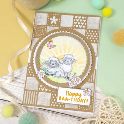 For the Love of Stamps - Lovely Lambs & Pigs