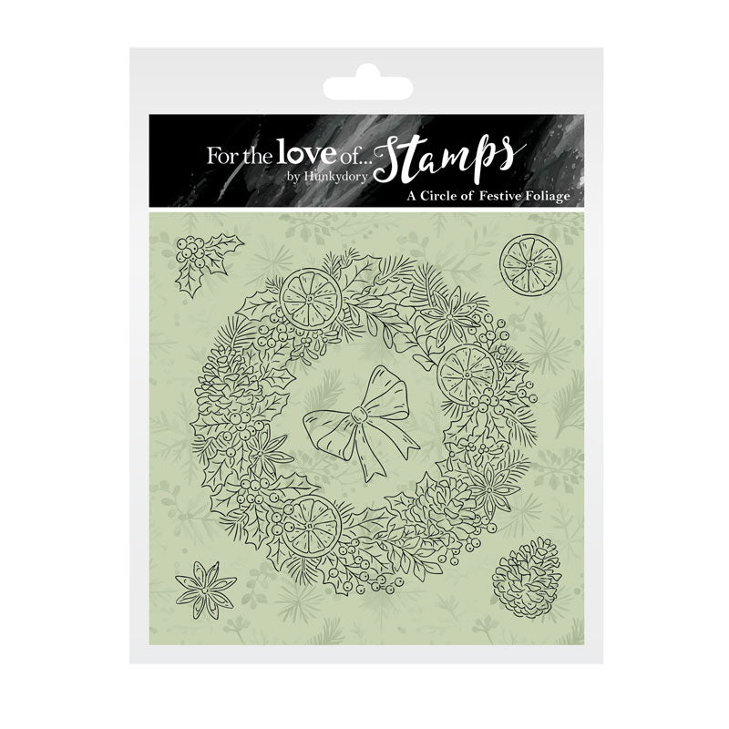Pour l'amour des timbres - Un cercle de feuillage festif