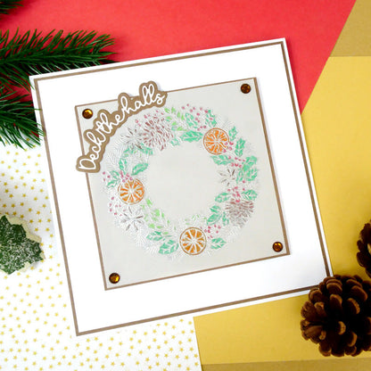 Pour l'amour des timbres - Un cercle de feuillage festif