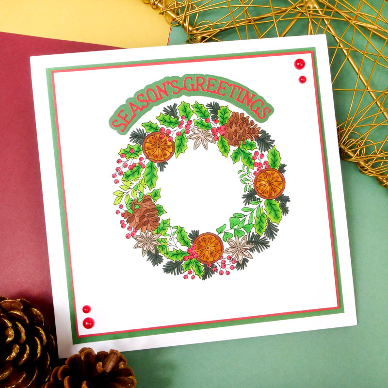 Pour l'amour des timbres - Un cercle de feuillage festif