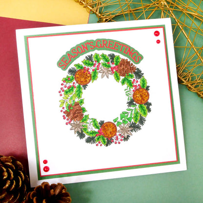 Pour l'amour des timbres - Un cercle de feuillage festif