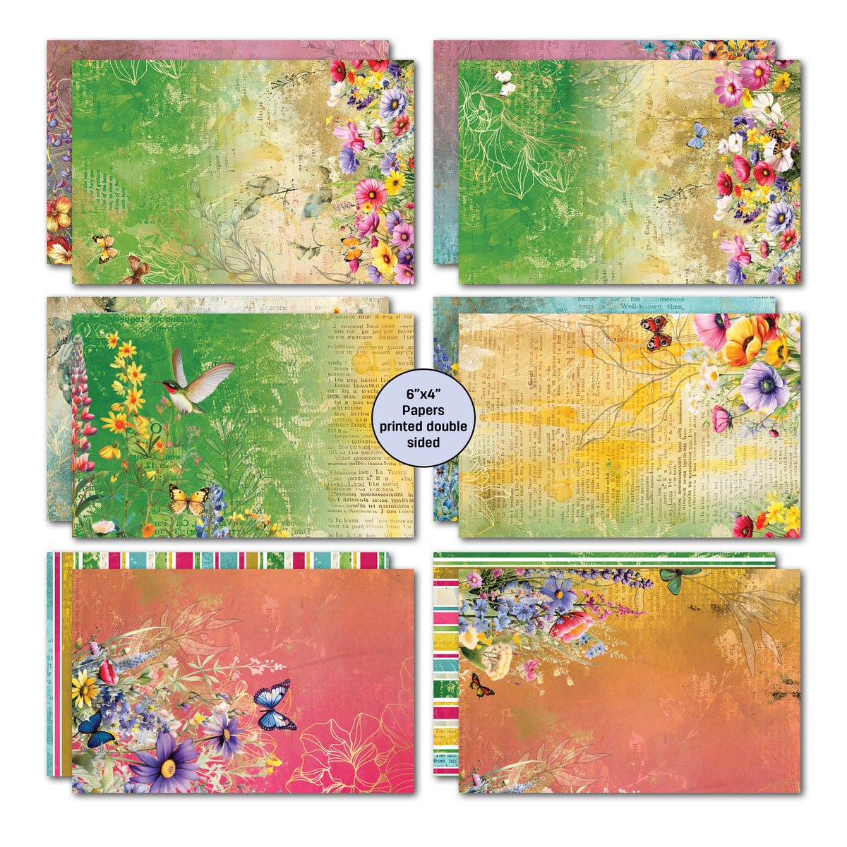 Pack de cartes 3Quarter Designs Fluttering Wings 6x4