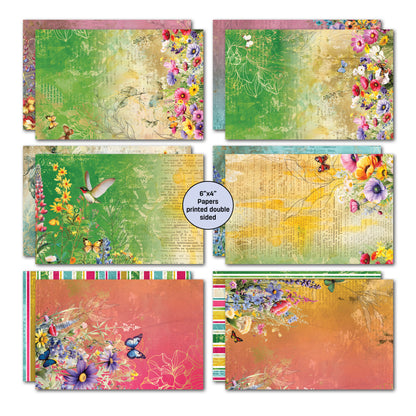 Pack de cartes 3Quarter Designs Fluttering Wings 6x4