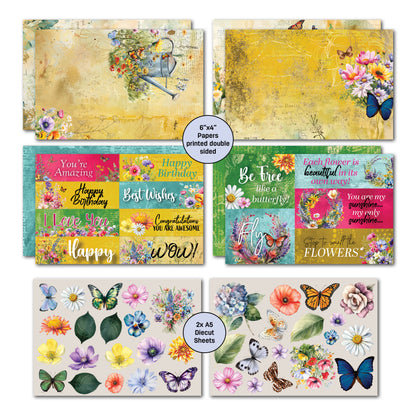 Pack de cartes 3Quarter Designs Fluttering Wings 6x4