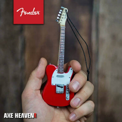 Ornement de guitare miniature FENDER Telecaster rouge années 50 - 15 cm