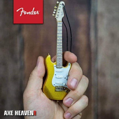 Ornement de guitare FENDER Stratocaster dorée - 15 cm