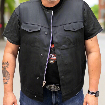 Gilet de moto en sergé First MFG Co. pour hommes