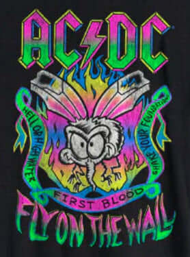 T-Shirt AC/DC Fly On The Wall (Noir)