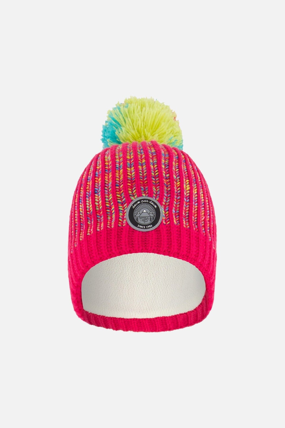 Knit Hat Pink And Multicolor